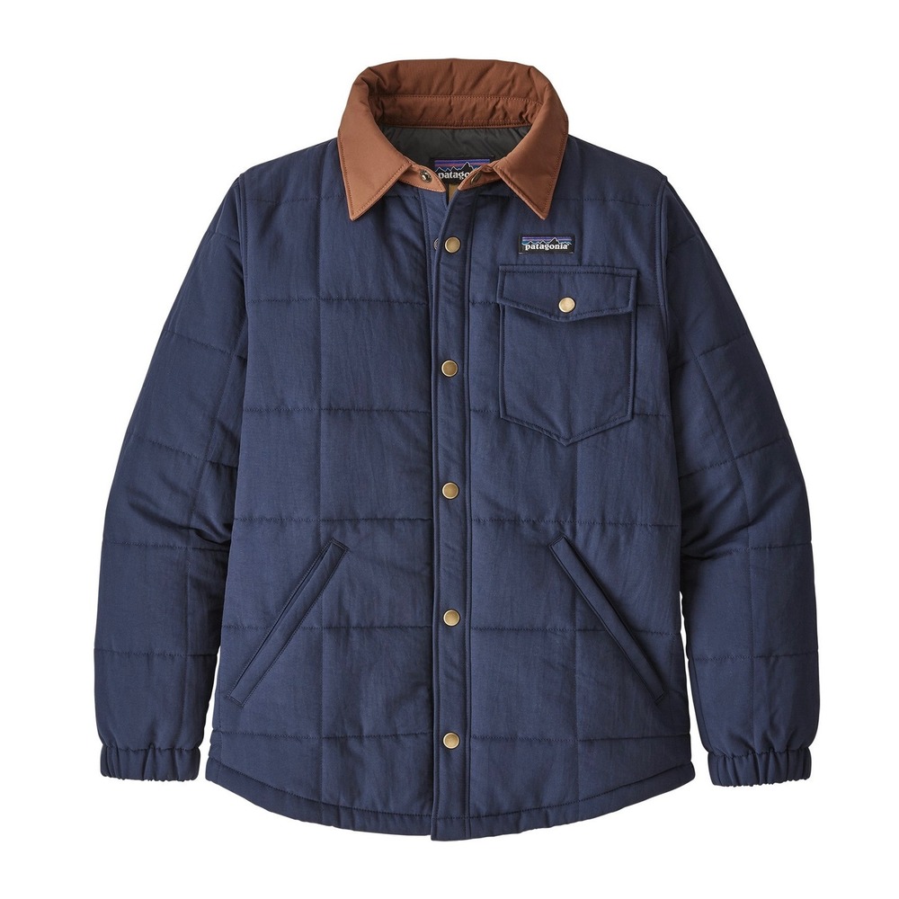 Patagonia Boys' Quilted Shacket, New Navy Sz M 10